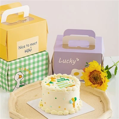 Cake Box with Handle for Wedding