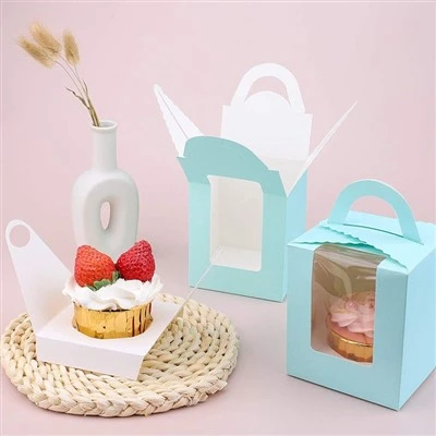 High Strength PET Window Tall Cake Box