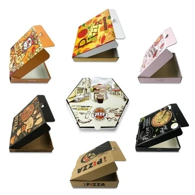 Recyclable Cardboard Colorful Pizza Box