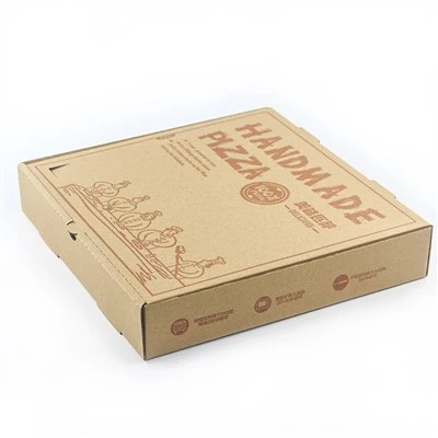Takeaway Packaging Kraft Paper Pizza Boxes